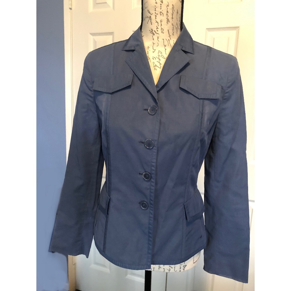 Akris Punto blue fitted jacket - Size small